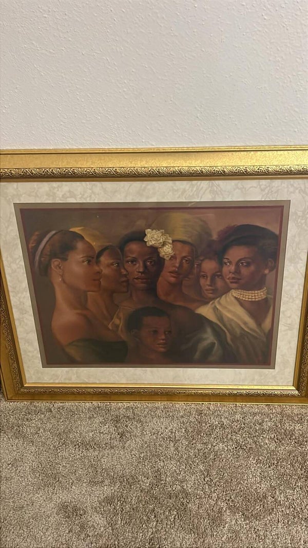 Vintage Style Multi-Figure Portrait Painting