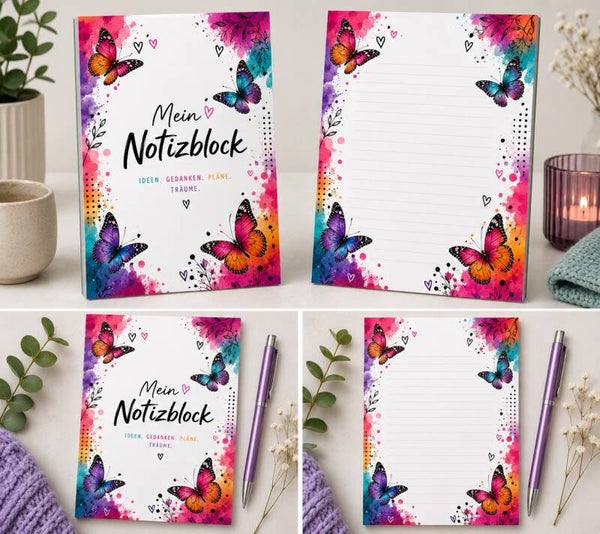 Notizblöcke mit versch. Motiven