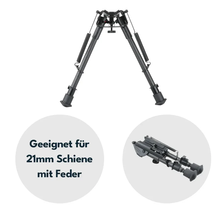 Vector Optics Rokstad Bipod aus Kohlenstoff und Aluminium in verschiedenen Höhen