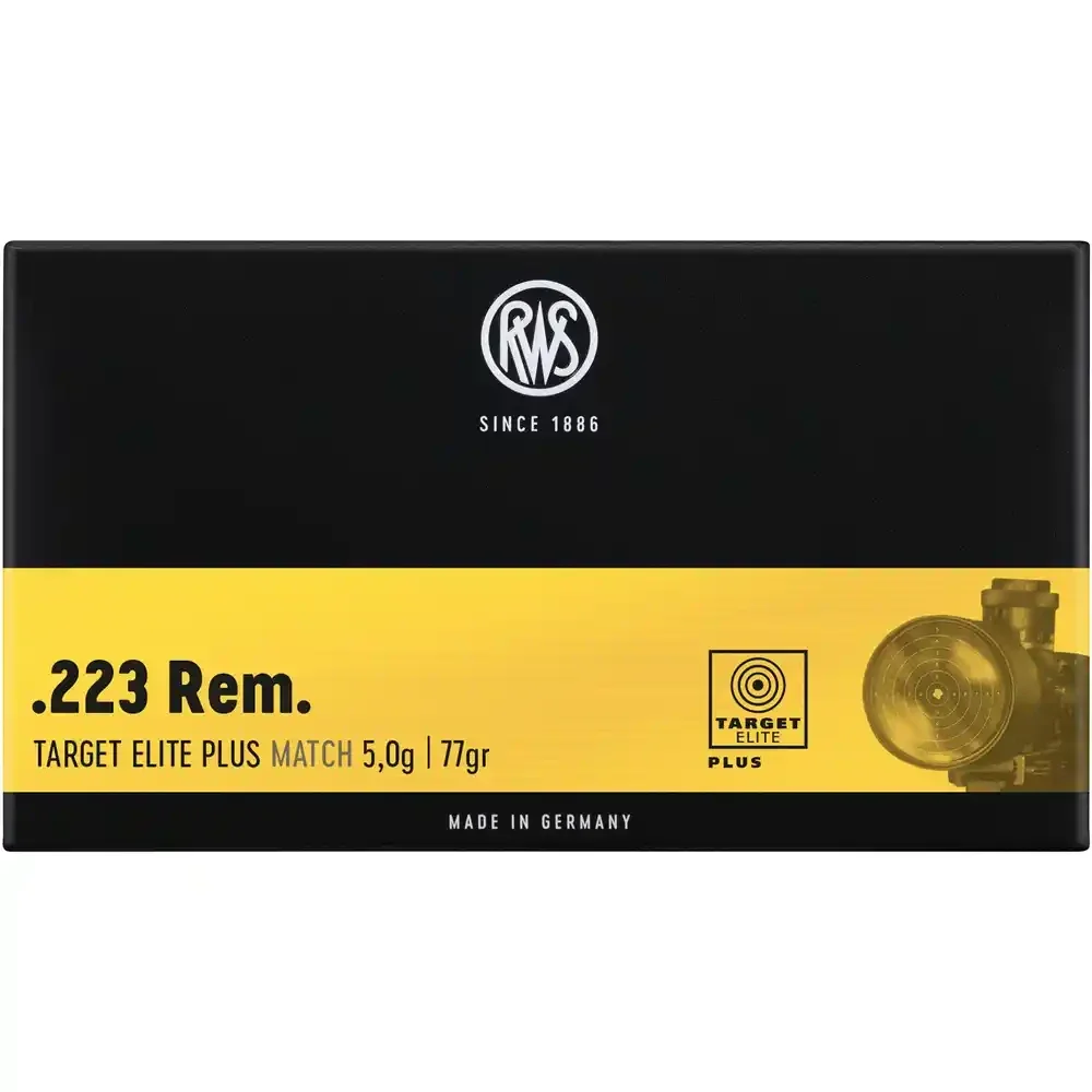 200 Schuss RWS .223 Rem. Scorion 5,0g/77grs.