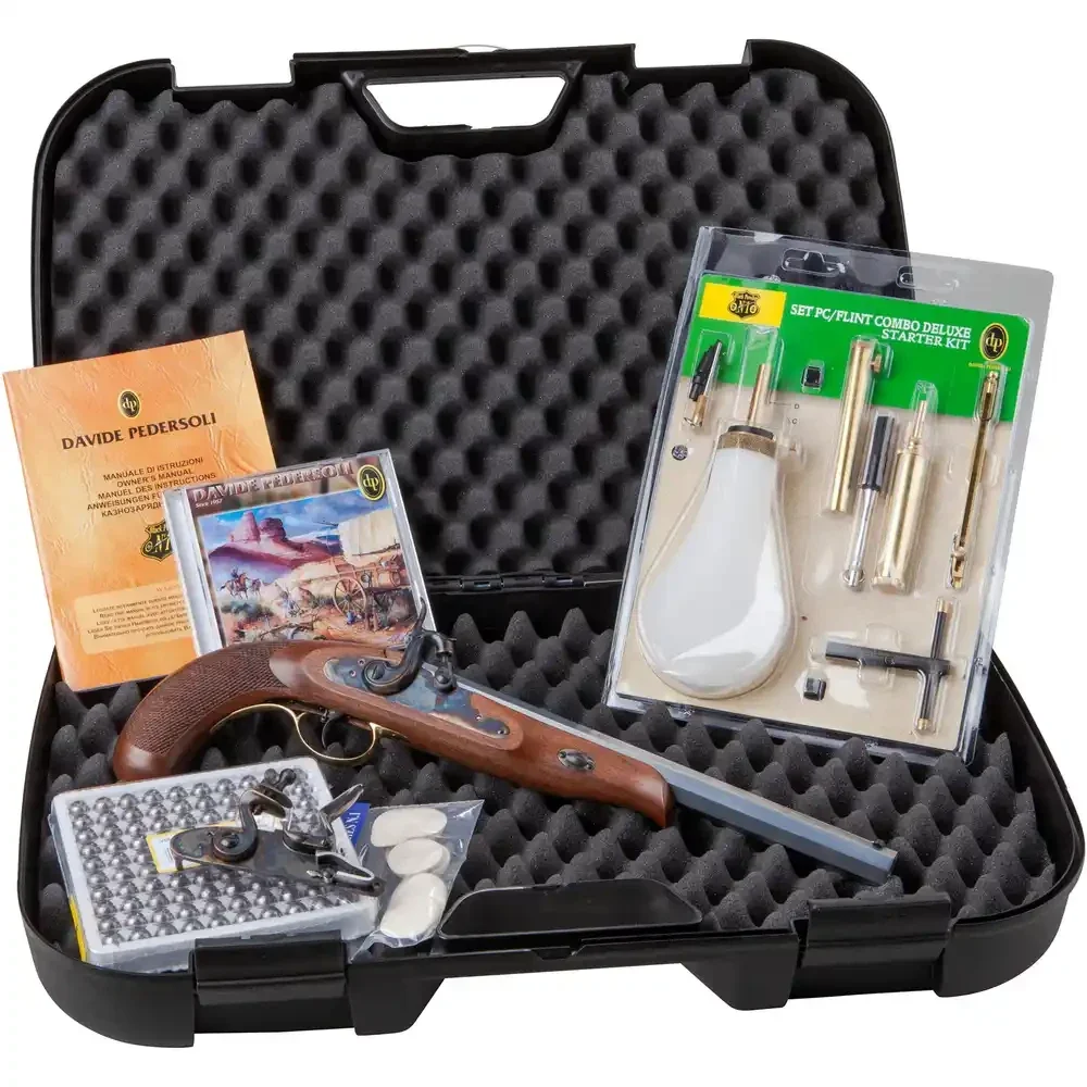 Davide Pedersoli Vorderlader Pistole Continental Target Set