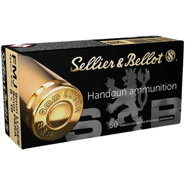 Sellier & Bellot 9 mm Luger Vollmantel 8,0g/124grs. - 1000 Schuss