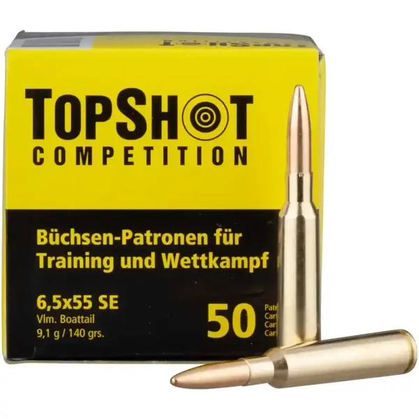 TOPSHOT Competition 6,5x55 FMJ BT 9,1g/140grs.