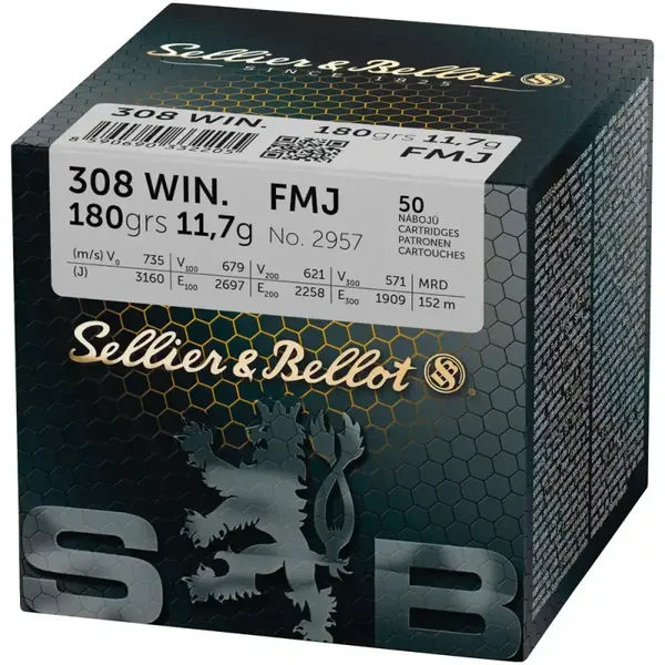 Sellier & Bellot .308 Win. Vollmantel 11,7g/180grs.