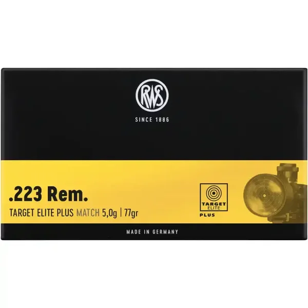 200 Schuss RWS .223 Rem. Scorion 5,0g/77grs.