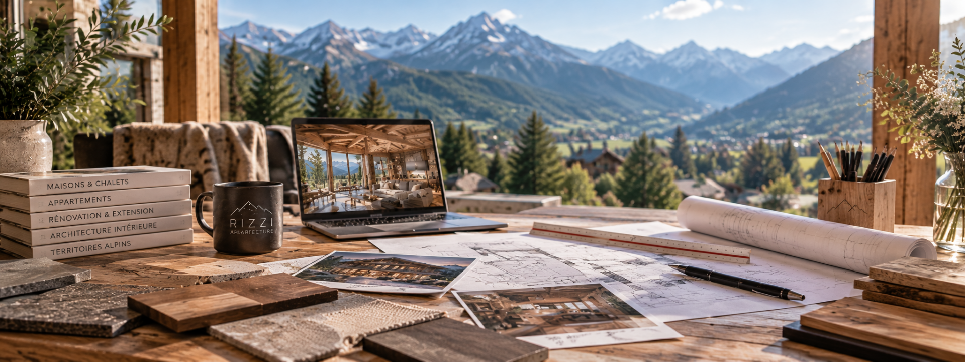 RIZZI Architecture – conception, rénovation, extension et architecture intérieure de maisons, chalets, appartements et bâtiments professionnels, du traditionnel au contemporain, en Savoie, Haute-Savoie et Hautes-Alpes : Tarentaise, Maurienne, Beaufortain,
