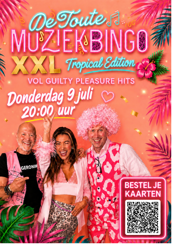 Foute MuziekBingo 9 juli 20:00 uur Skipiste Nieuwegein