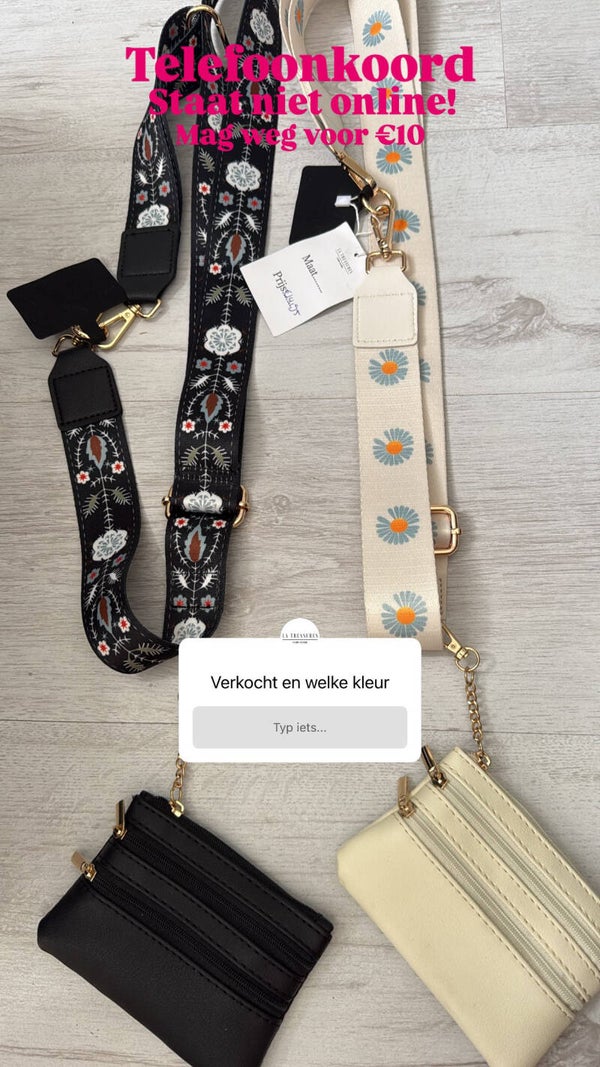 Telefoonkoord zwart