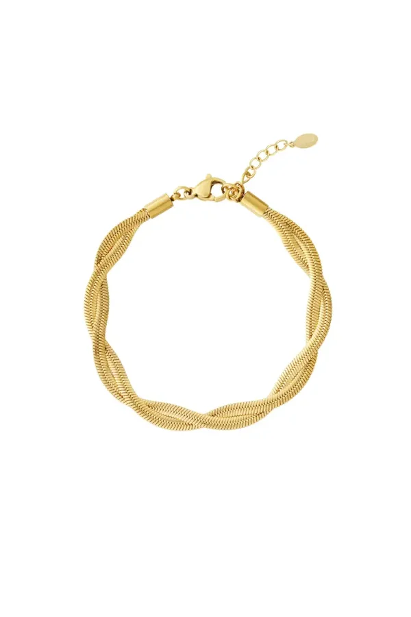 Armband twist goud