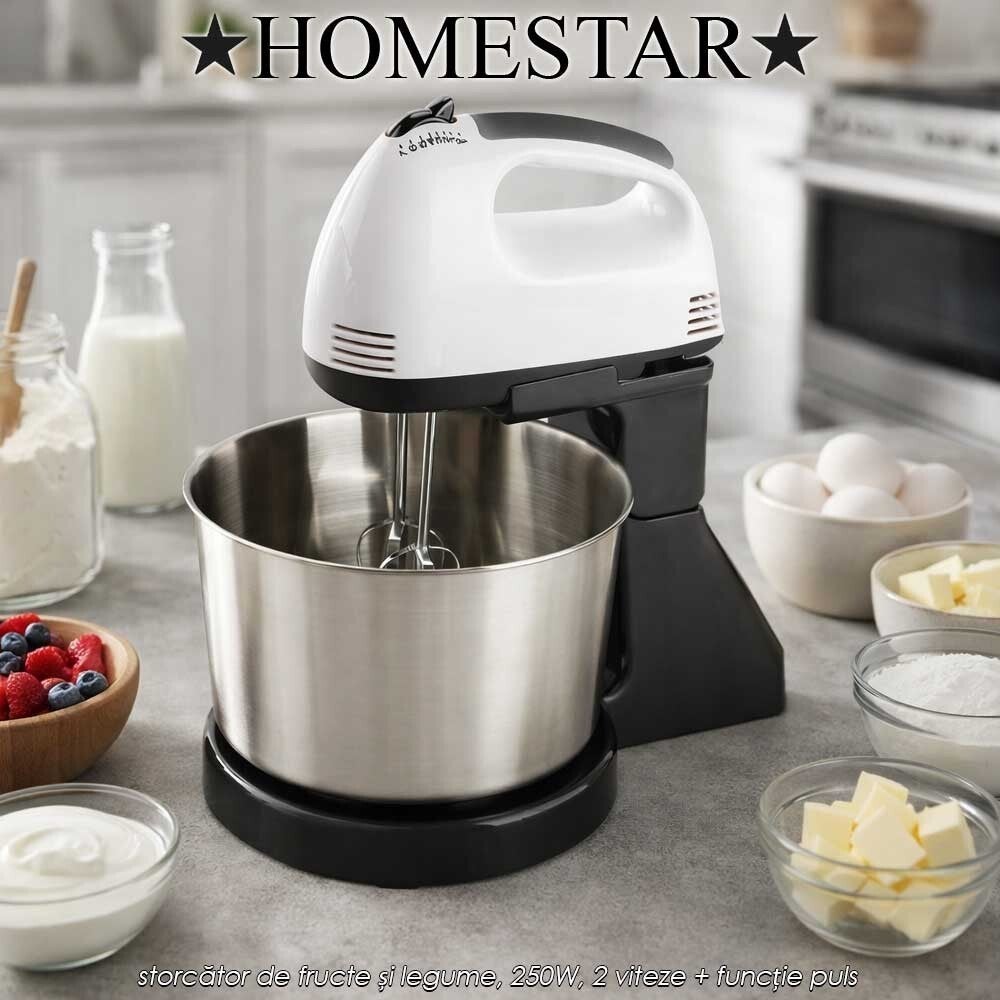 HOME STAR Handmixer HS-MXIB2 met kom