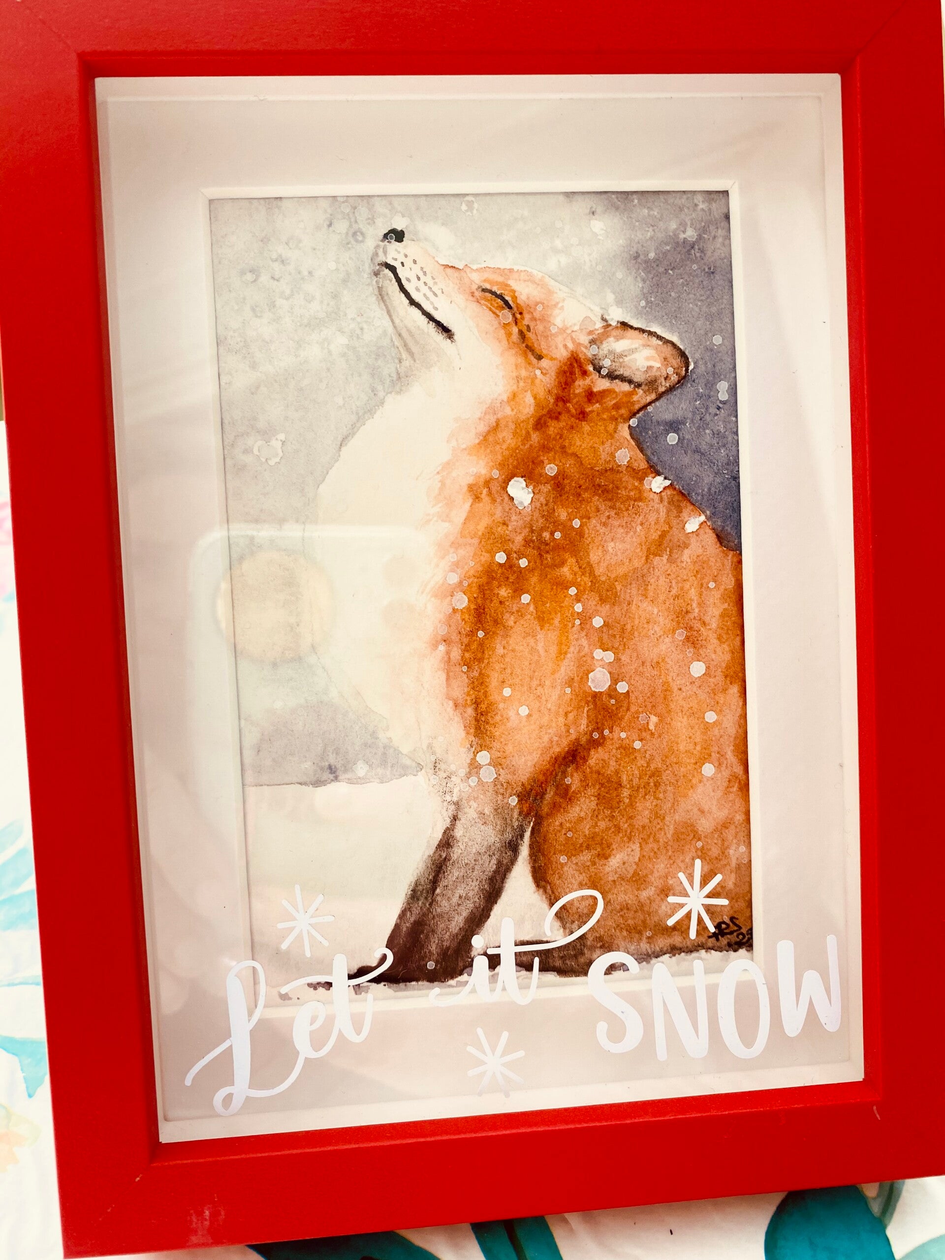 ‘Let it snow’ 9x14cm