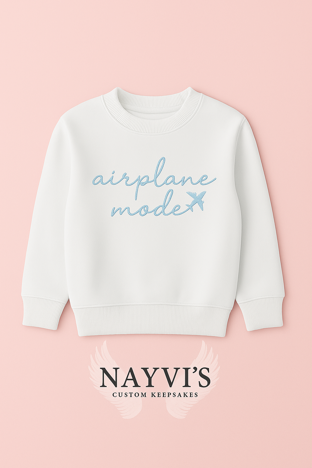 Airplane Mode embroidered sweatshirt