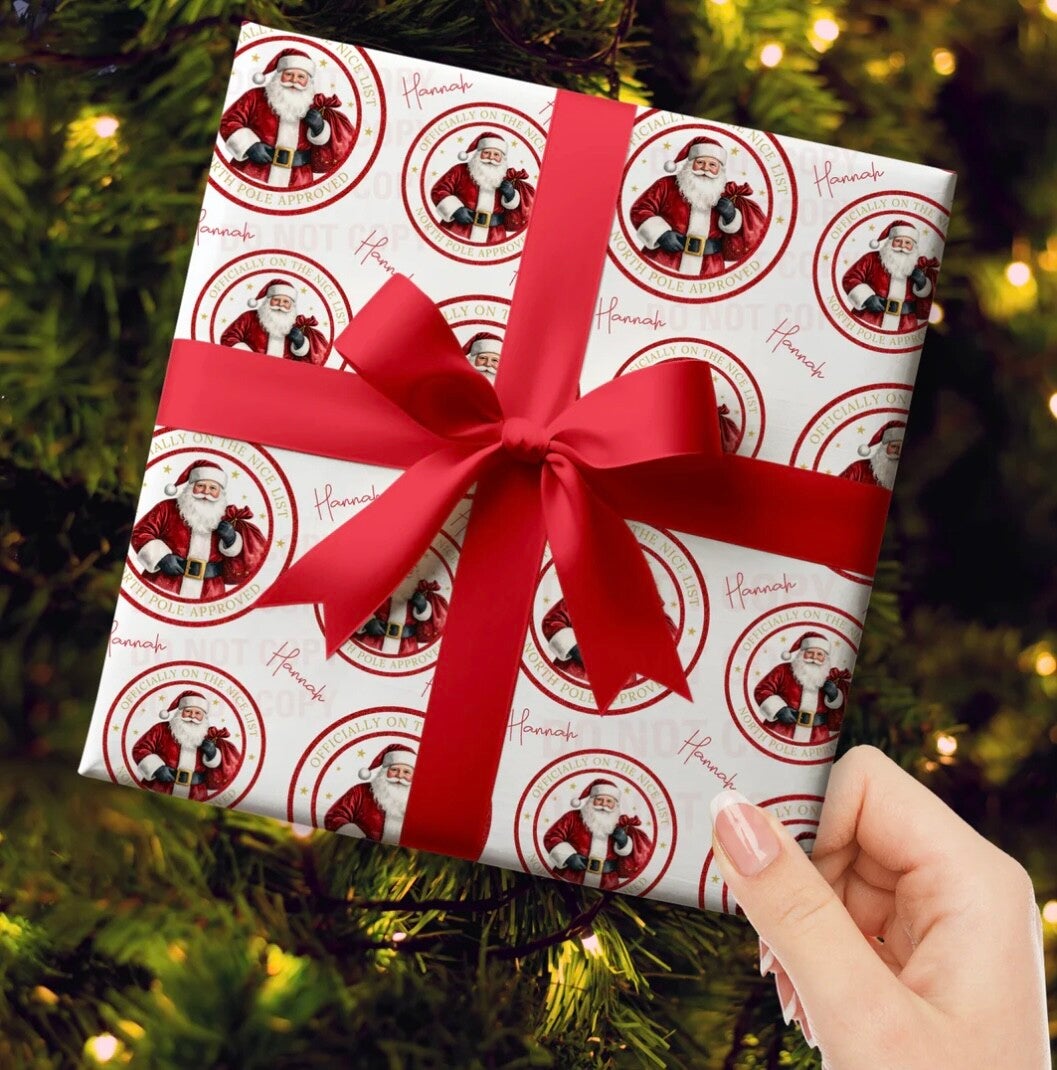 Personalised Santa Wrapping Paper