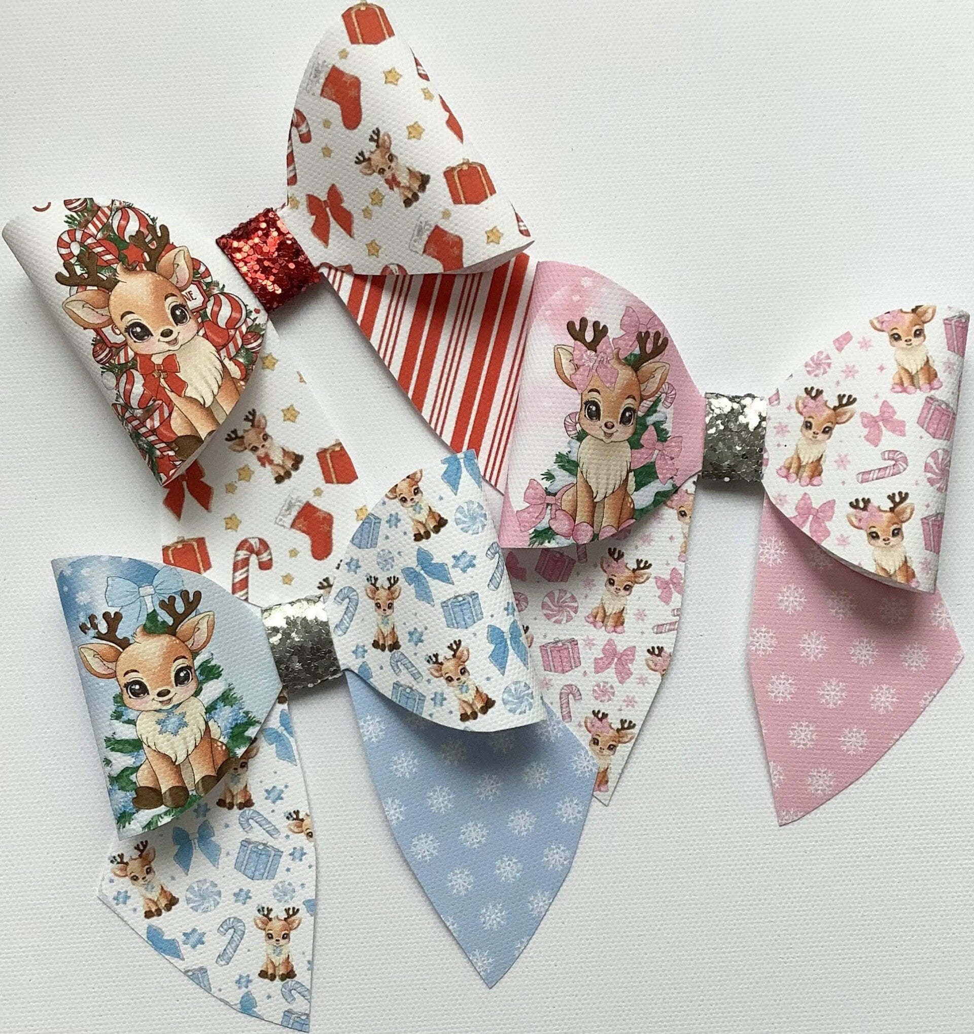 Reindeer Sailor Bows - 3 colours!