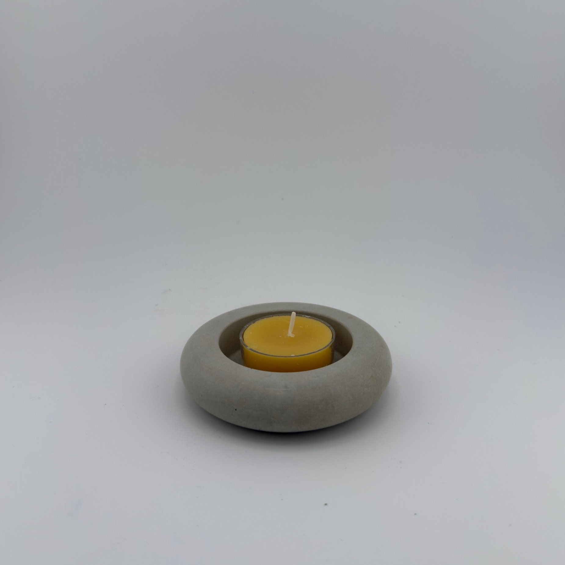 Beton-Teelichthalter – Rund