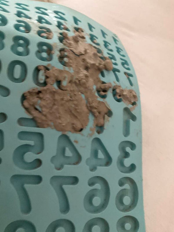 Große Beton zahlen 3cm