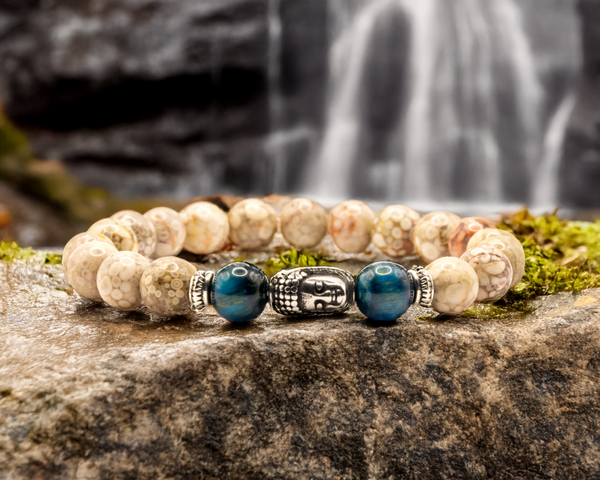 《 BUDDHISTIC 》Jaspis & Blauwe Tijgeroog