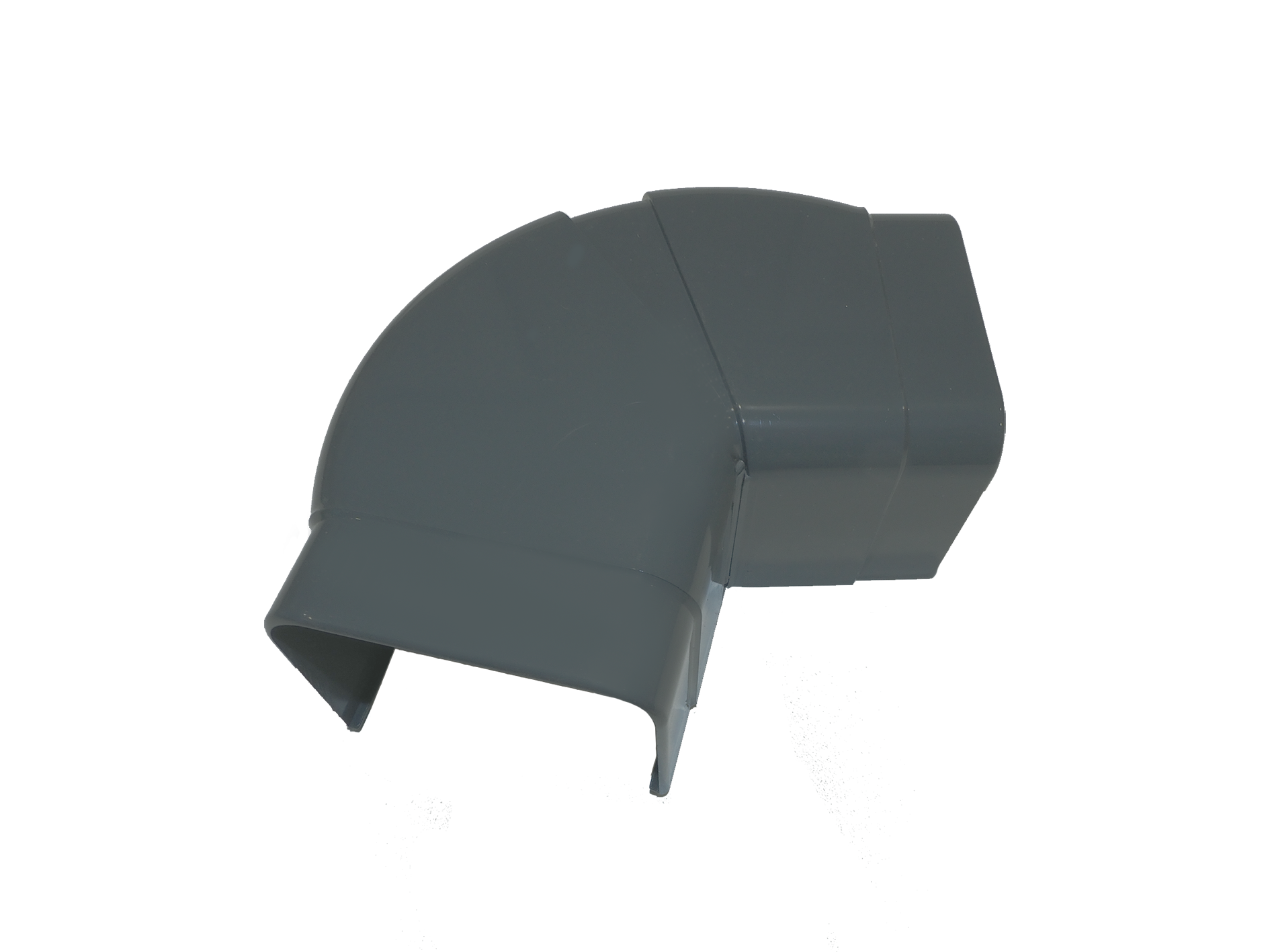 Climaplus Traploos verstelbare bocht grijs 90x65 mm Ral 7016