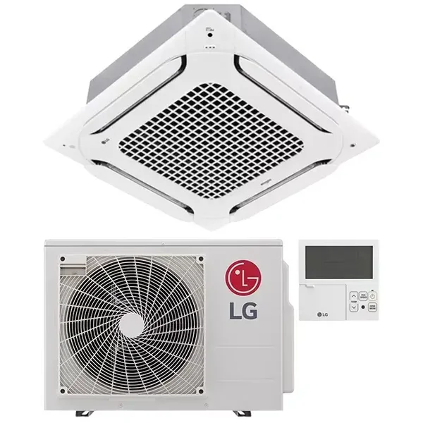LG Cassette airco met afdekplaat CT12F-S R32 3,5 kW set