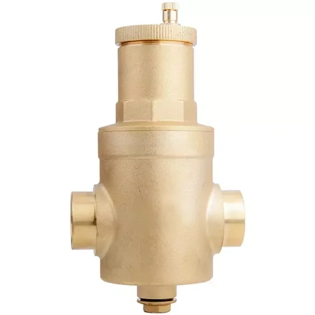 Messing (microbellen) luchtafscheider horizontale aansluiting 1"F+M