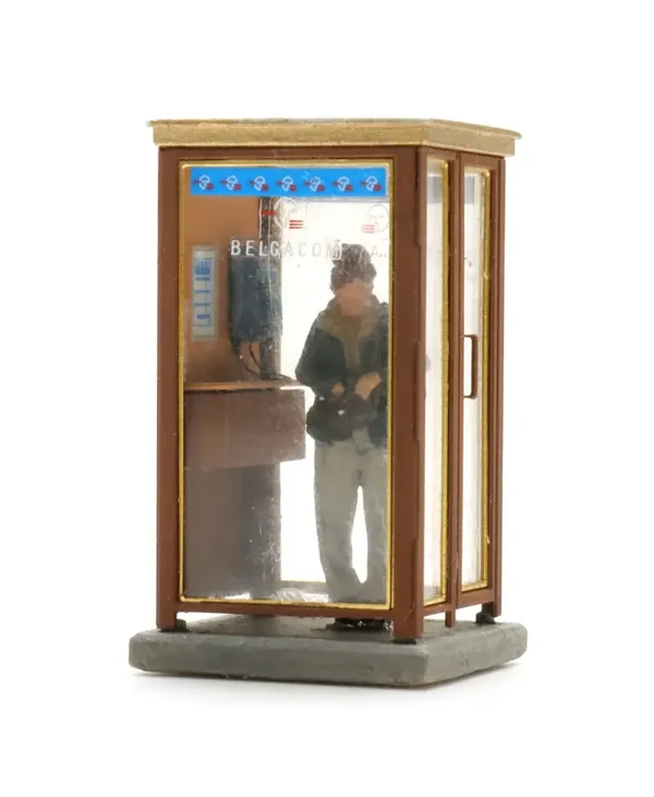 AR Belgische Telefooncel met Figuur