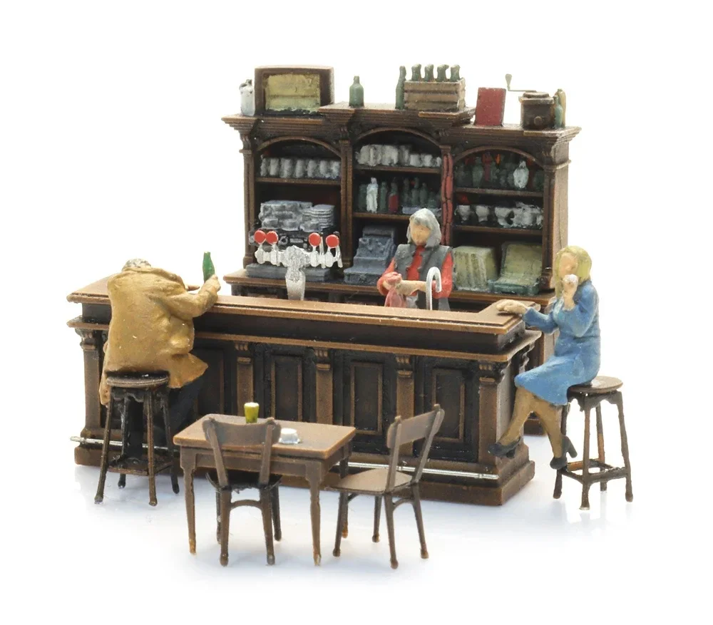 AR Café-interieur met 3 figuren