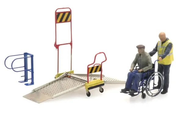 AR Rolstoelbrug met rolstoel en 2 figuren