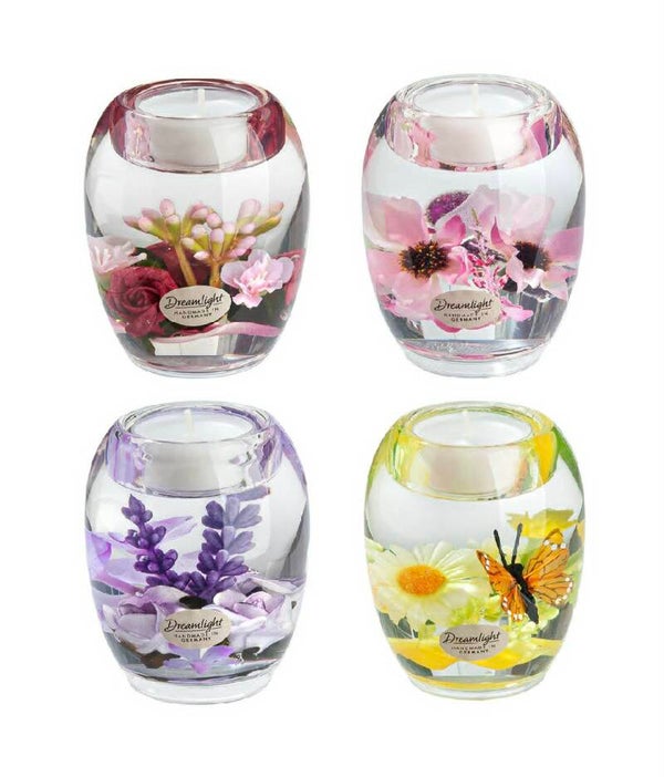 GI  Dreamlight - "Flower Season" - Display Elips Bloemen motief - geel/paars/rood/roze