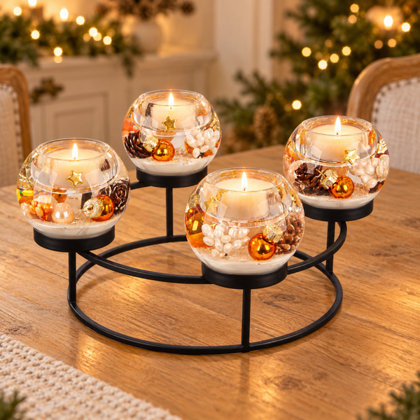 GI Dreamlight cirkel met 4 theelichthouders – Festive Mood