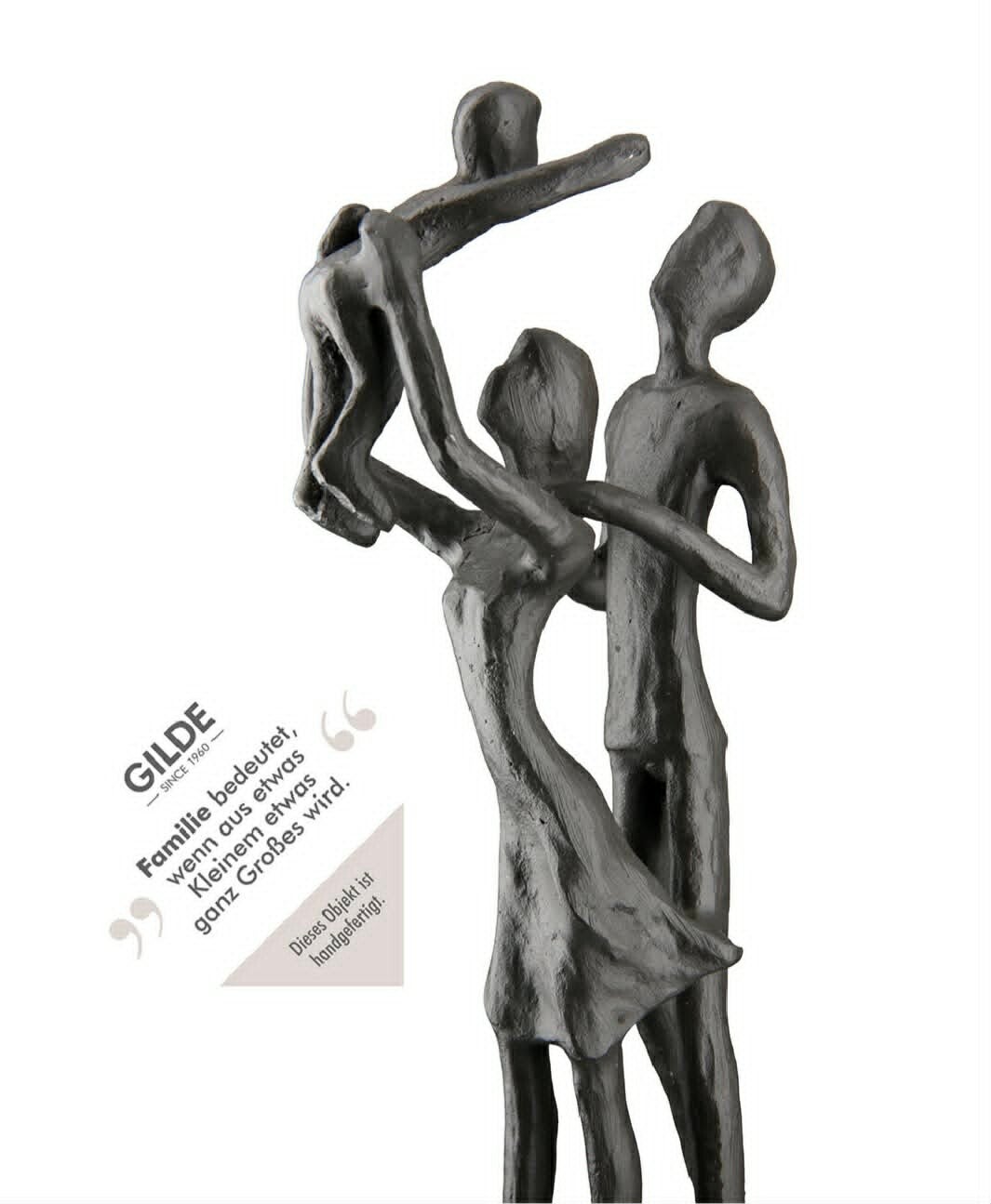 GI Sculpture "Familienglück" Family motif - Iron