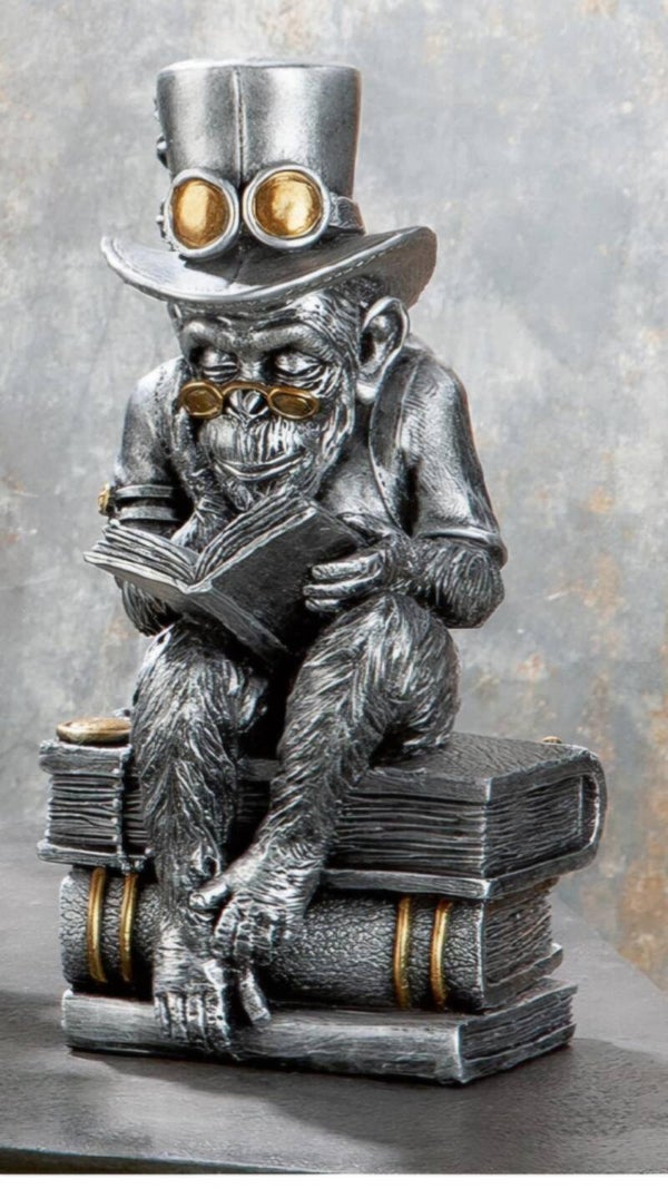 GI Steampunk Reading Monkey with Book