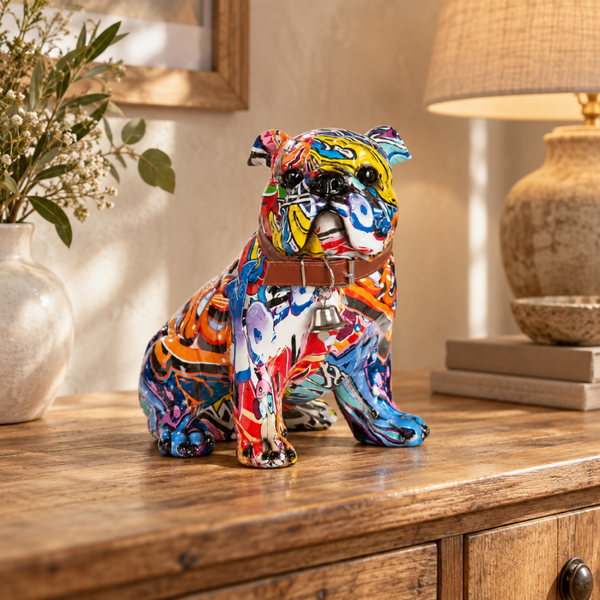 GI Streetart Bulldog – Graffity Multicolored – 23 cm