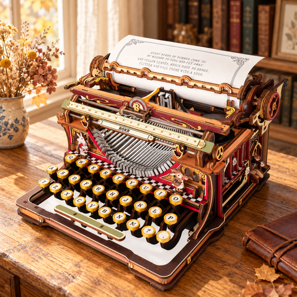 IC Robotime ROKR Mechanical Typewriter (Magic Version)