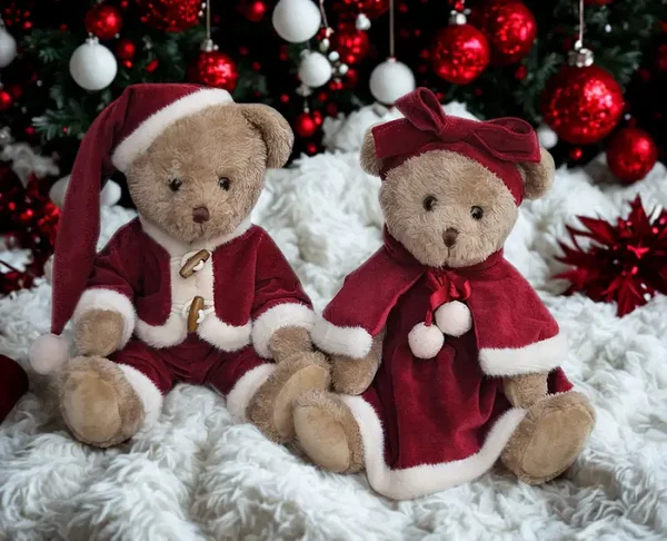 LG Koppel beer in kerstoutfit 30cm - Limited Edition