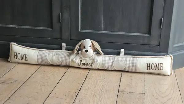LG Tochtrol Hond beige "Home Sweet Home" 88 cm