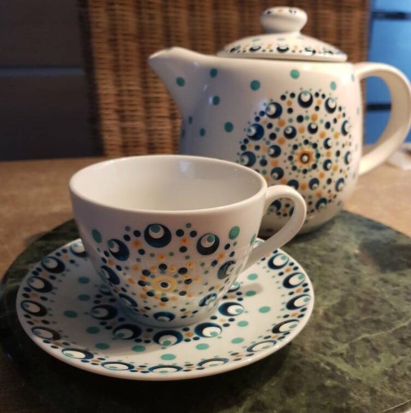 HM Mooi kopje met ondertas / dotting