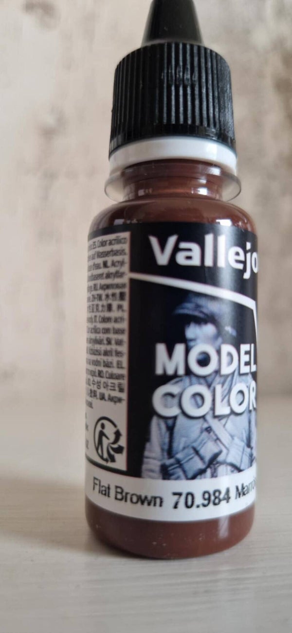 Vallejo Modelcolor Verf - Flat Brown Matt 18ml