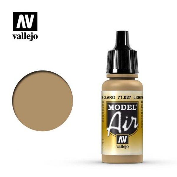 Vallejo Model Air Verf - Light Brown 18ml (71027)