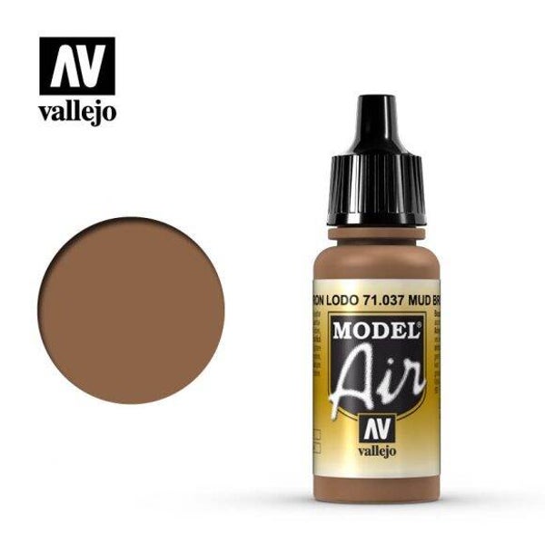 Vallejo Model Air Verf - Mud Brown 18ml (71037