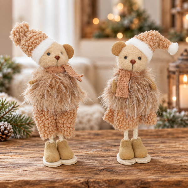 WU Decoratiebeer in winterkleding – jongen of meisje – 19 cm