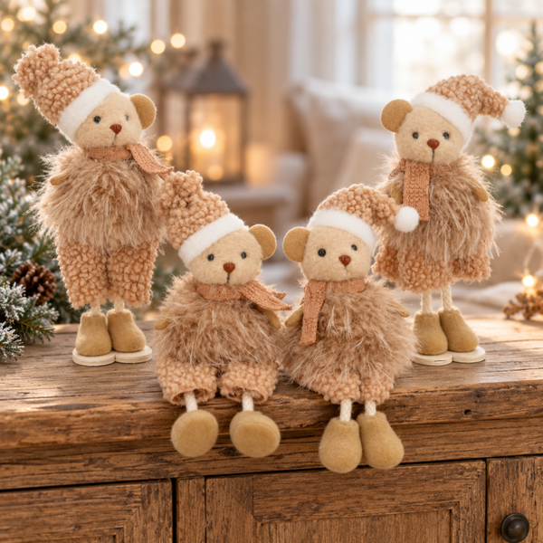 WU Decoratiebeer in winterkleding – jongen of meisje – staand of zittend