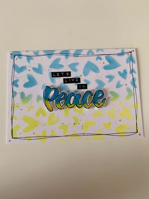 Let's live in peace kaart