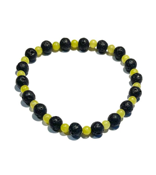 Armband Lavastenen / Serpentijn