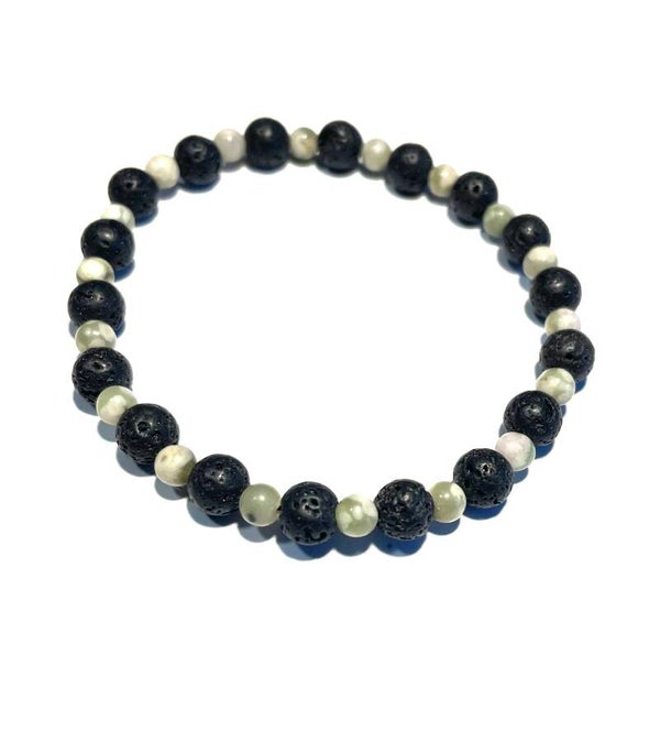 Armband Lavastenen / Jaspis