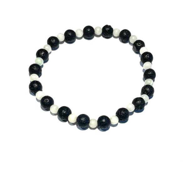 Armband Lavastenen / Marmersteen