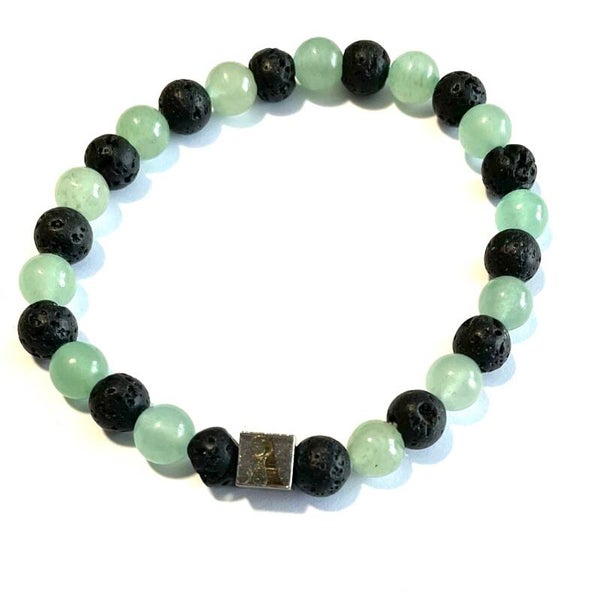 Armband Lavastenen/ Aventurijn