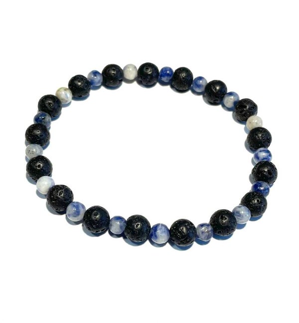 Armband Lavastenen / Sodaliet