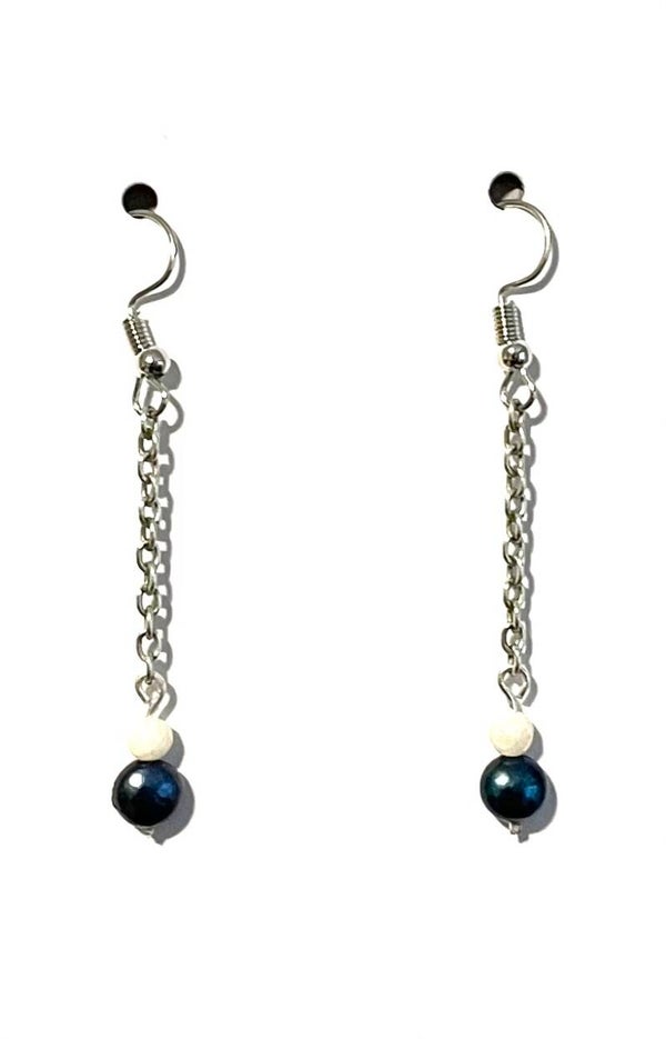 Oorbellen zoetwaterparel