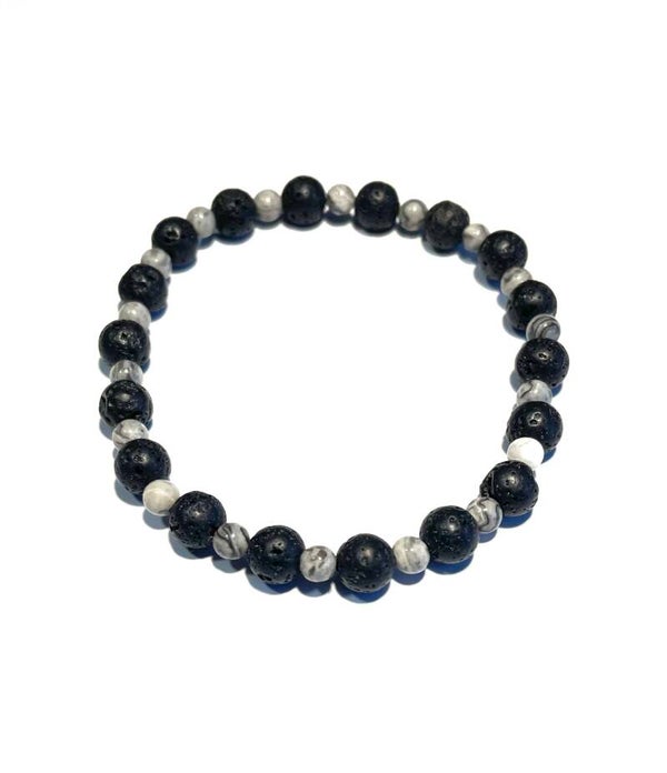 Armband Lavastenen / Dolomiet