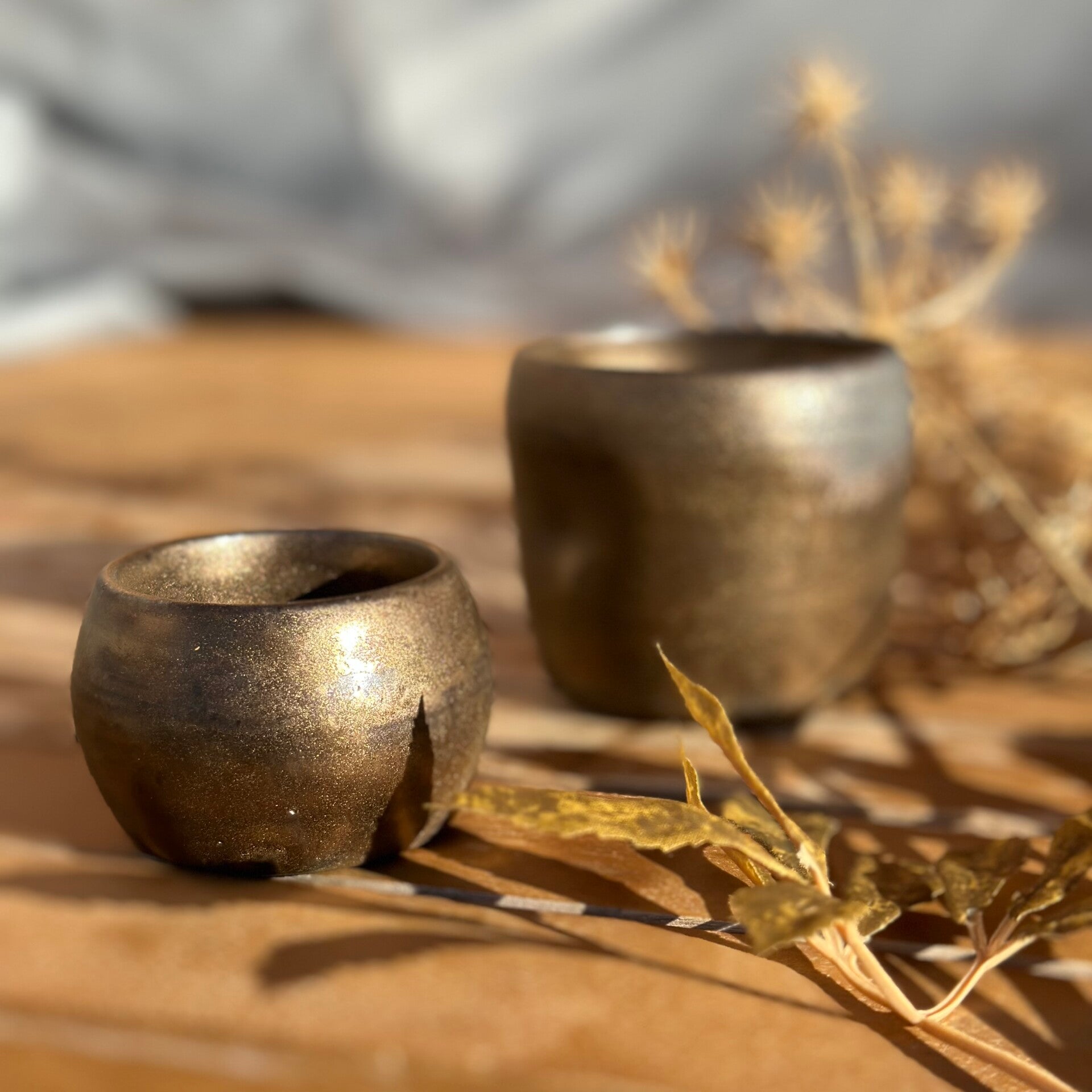 gold bronze Espresso / Kaffee